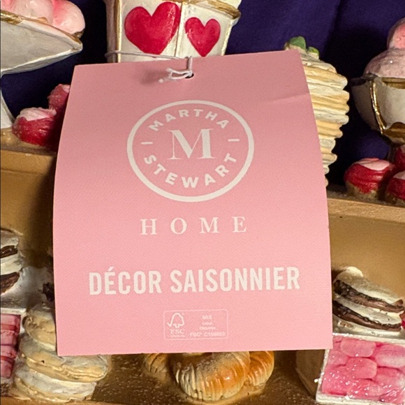 NWT Martha Stewart Red and White Home Party Supplies Stand - Picture 4 of 14